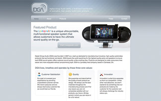 Screenshot of the DGA website