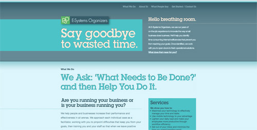 Web design trend example