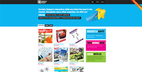 Web design trend example