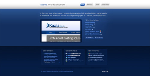 Web design trend example