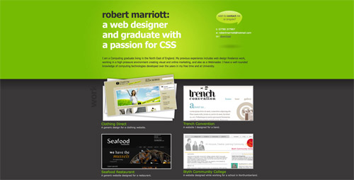 Web design trend example