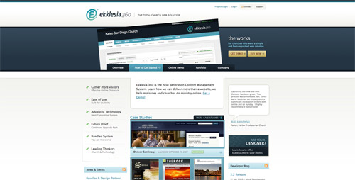 Web design trend example
