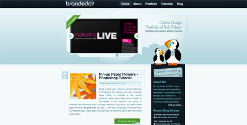 Web design trend example