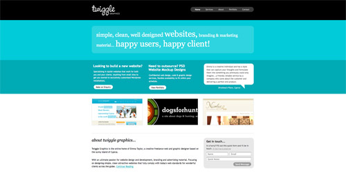 Web design trend example