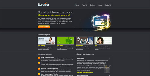 Web design trend example