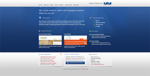 Web design trend example