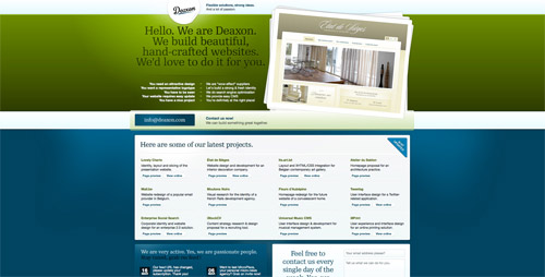 Web design trend example