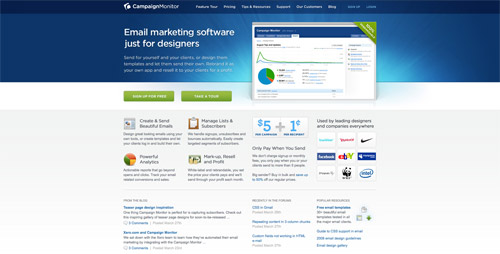 Web design trend example