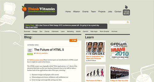 Read the HTML5 article
