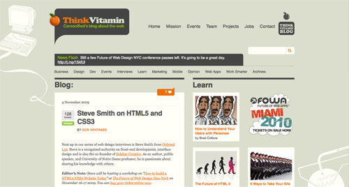 Read the HTML5 article