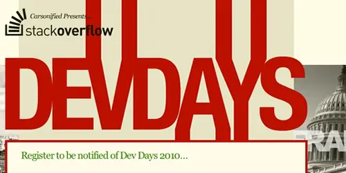 Stackoverflow Dev Days