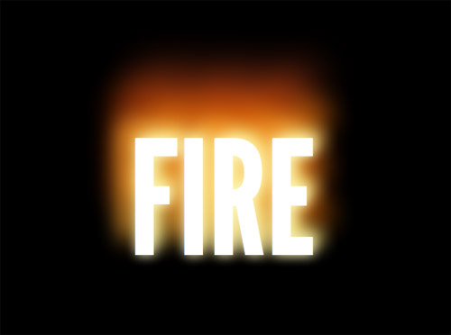 Fire text-shadow effect
