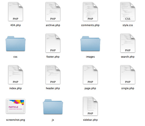 Wordpress file structure