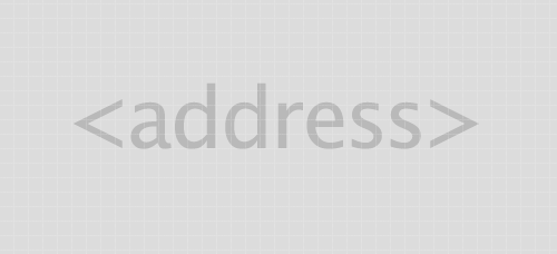 The <address> HTML tag