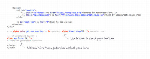 View the annoted code