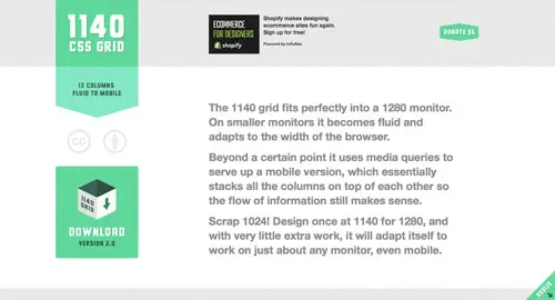 1140px CSS Grid System