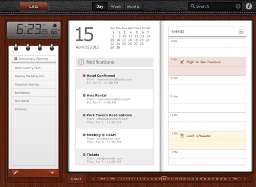 iPad Calendar by ygcreative