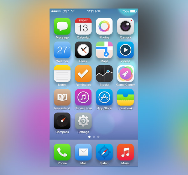 iOS 7 Redesign by Fareast Binsteera