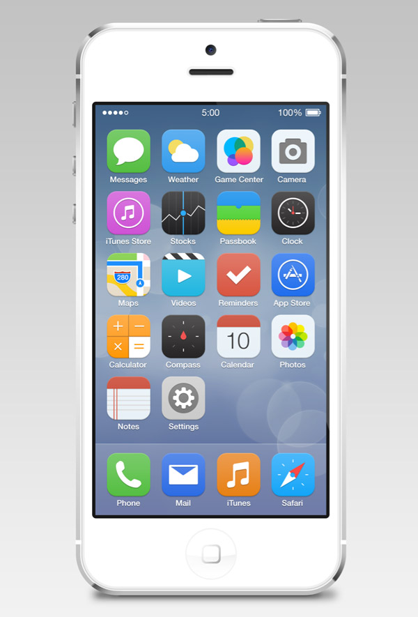 iOS7 Reimagined by Zane David