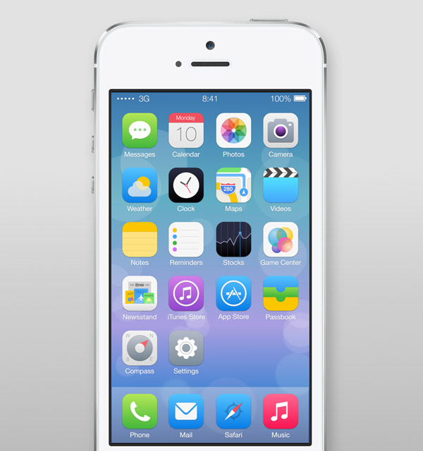 iOS 7 Icons Redesign by Ida Swarczewskaja