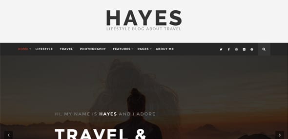 Hayes---Minimal-&-Personal-WordPress-Blog-Theme