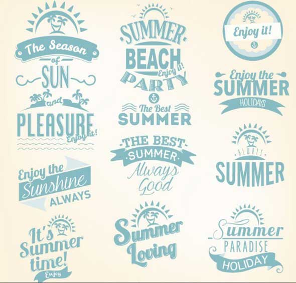 17-Blue-Summer-Holiday-Beach-Party-Badge-Set-Vector