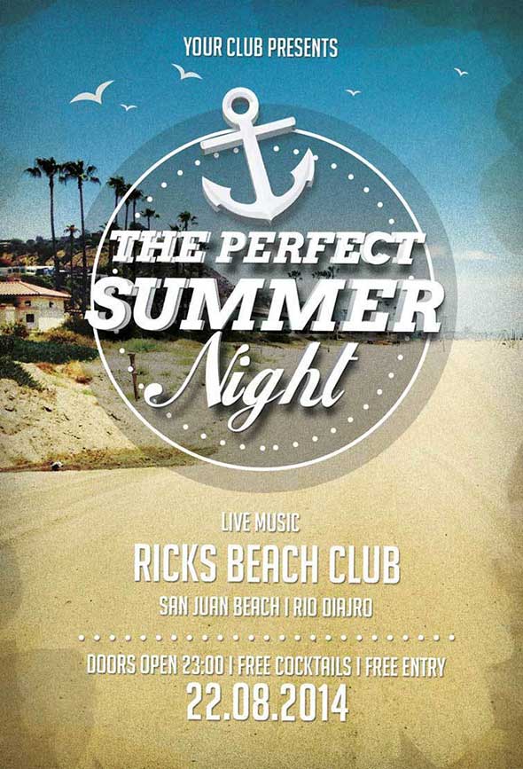 34-Perfect-Summer-Nights-Free-Flyer-Template