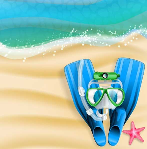 37-Summer-Beach-Diving-Design-Elements-Vector