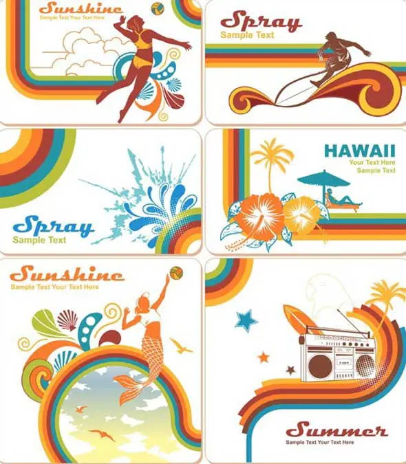 40-Vintage-Summer-Holiday-Card-Templates-Vector