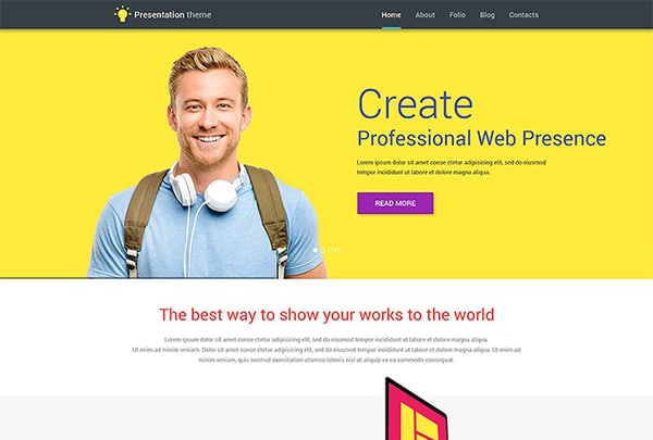 Web Presentation WordPress Theme