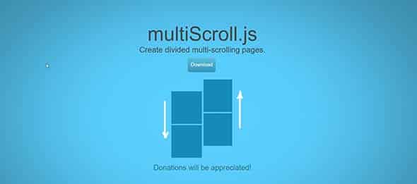 multiscroll.js jQuery Plugins 