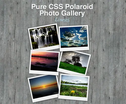 Pure CSS Polaroid Gallery Demo