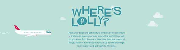 Where's Lolly Texture Use in Web Design 