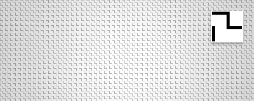 Diagonal zig zag pattern