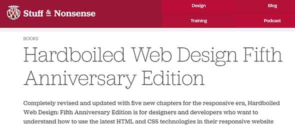 Hardboiled Web Design Fifth Anniversary Edition responsive website