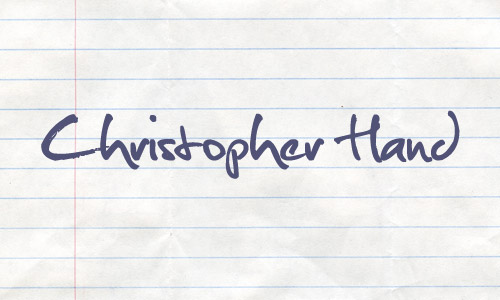 Free Handwriting Fonts: Christopher Hand