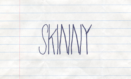Free Handwriting Fonts: Skinny