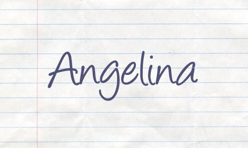 Free Handwriting Fonts: Angelina