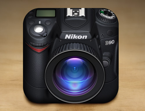 Nikon Camera iOS Icon Designs