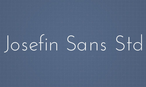 Josefin Sans Std Download the font