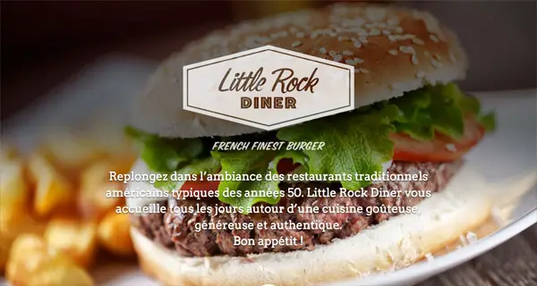Little Rock Diner food Website Designs