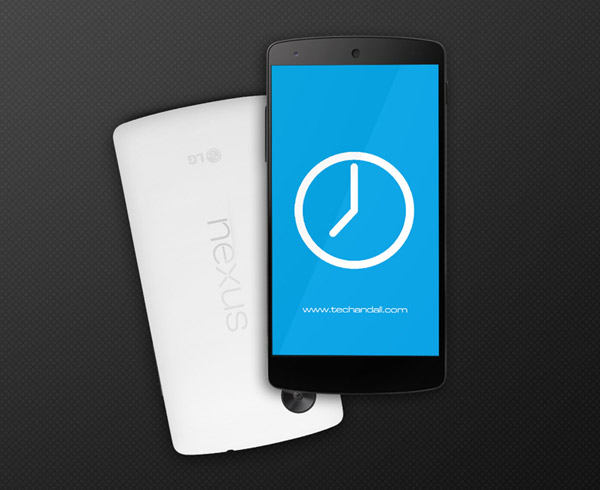 Google Nexus 5 Screen Mock Up