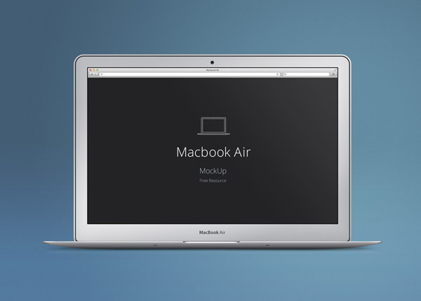 MacBook Air PSD Mockup Free Mockup Templates UI Designs