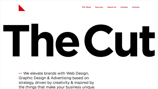 The Cut Creative Web Designs Typography