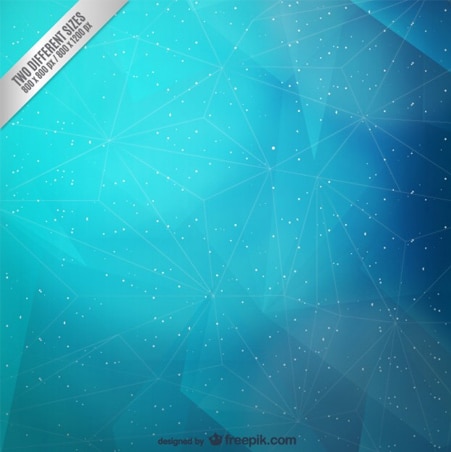Abstract cyan polygonal background