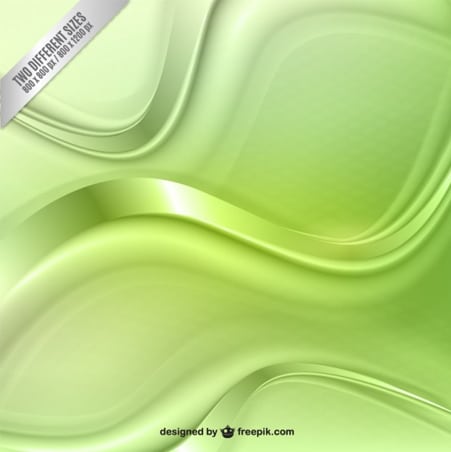Abstract wavy background green color