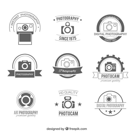 Retro photography badges