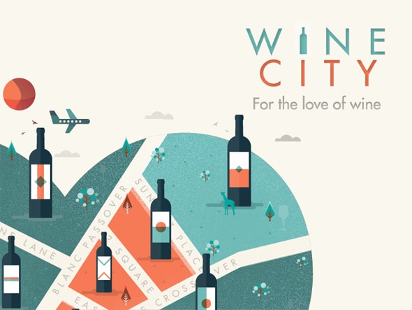 Wine City Poster Designs