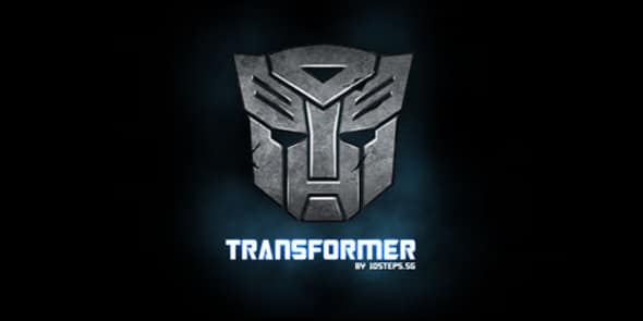 Making of Metallic Transformers Logo