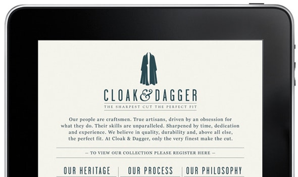 cloak App Landing Pages